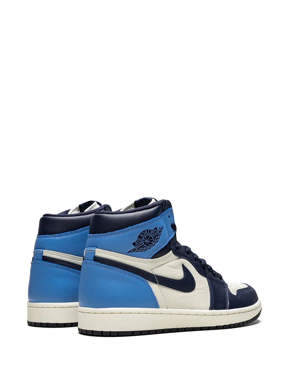 Jordan 1 Retro High OG “Obsidian/University Blue” back side view